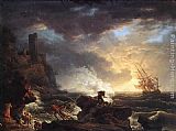 Claude-joseph Vernet Canvas Paintings - Shipwreck